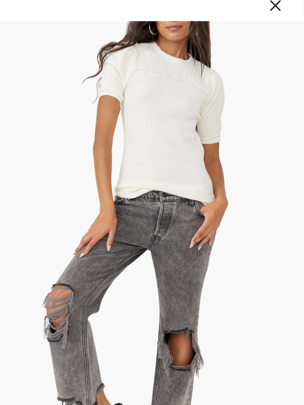 Free People Care Red delicious top